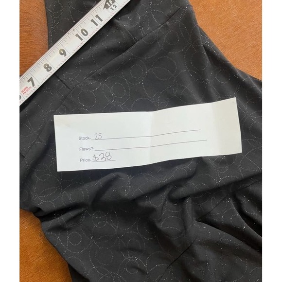 Vintage Y2K City Triangles Glitter Halter Handkerchief Dress - Picture 6 of 6